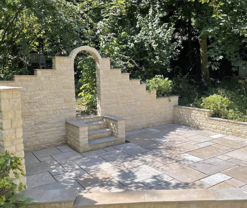 Walled garden and bbq area, Rutland