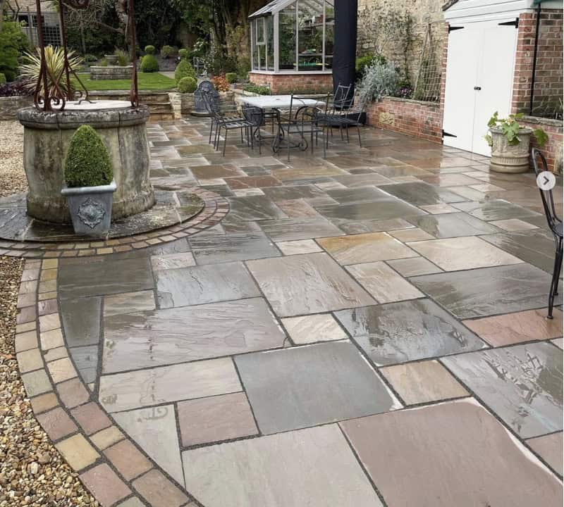 Patio paving, Stamford